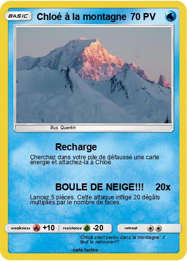 Pokemon Chloé à la montagne