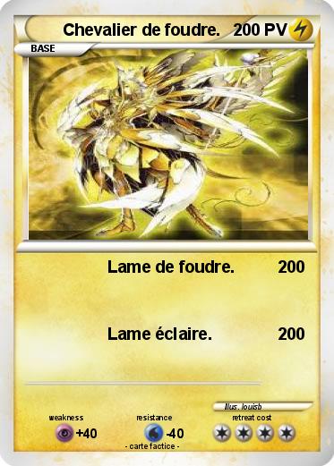 Pokemon Chevalier de foudre.