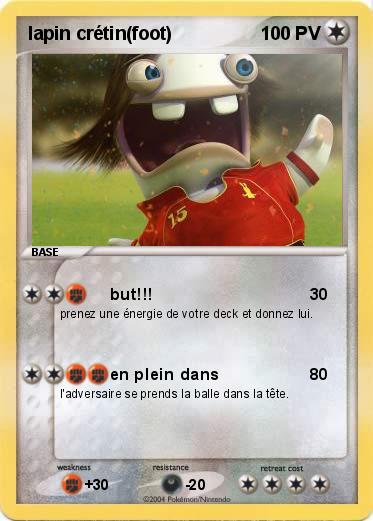 Pokemon lapin crétin(foot)