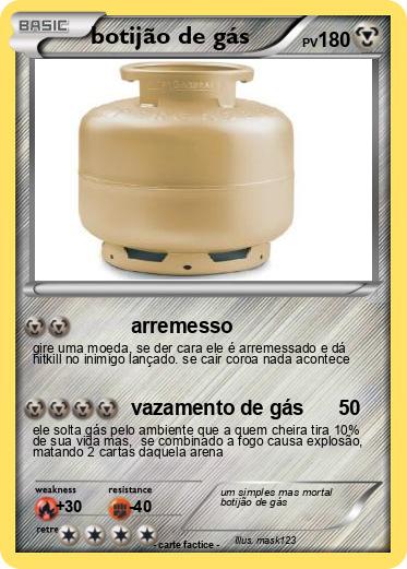 Pokemon botijão de gás