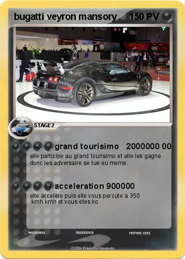 Pokemon bugatti veyron mansory