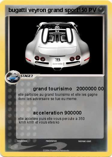 Pokemon bugatti veyron grand sport