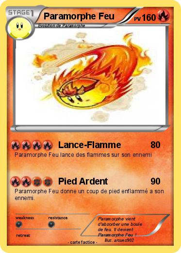 Pokemon Paramorphe Feu