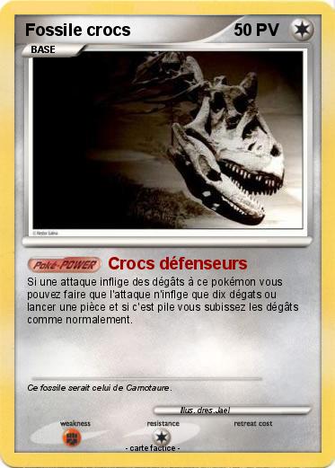 Pokemon Fossile crocs