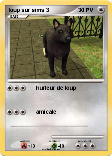 Pokemon loup sur sims 3