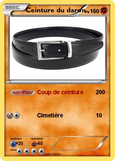 Pokemon Ceinture du daron