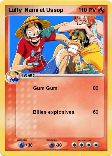 Pokemon Luffy  Nami et Ussop