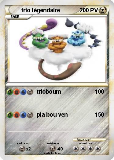 Pokemon trio légendaire
