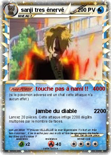 Pokemon sanji tres énervé