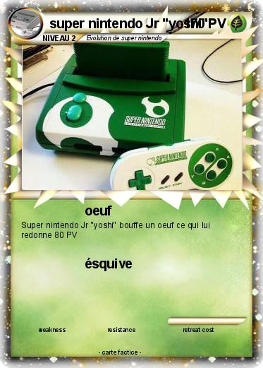 Pokemon super nintendo Jr "yoshi"