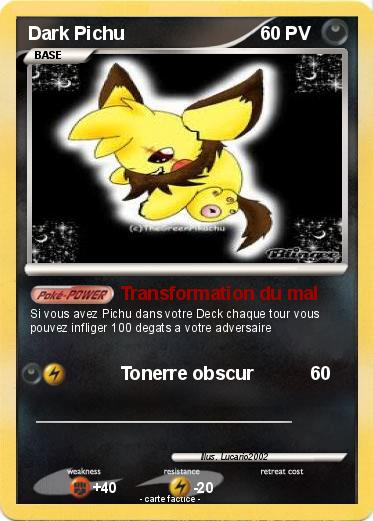 Pokemon Dark Pichu