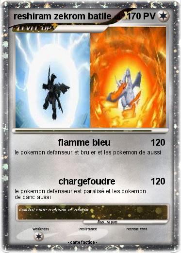 Pokemon reshiram zekrom batlle