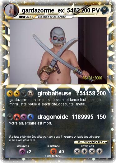 Pokemon gardazorme  ex  5462