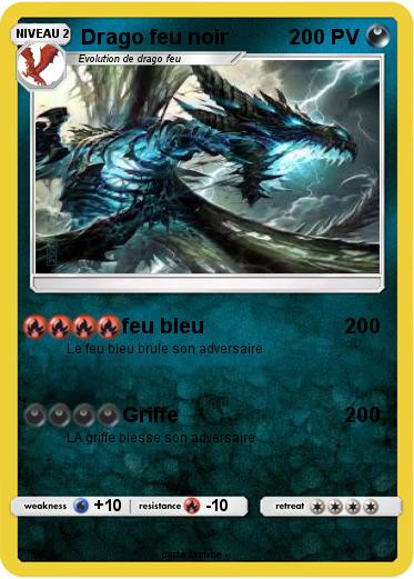 Pokemon Drago feu noir