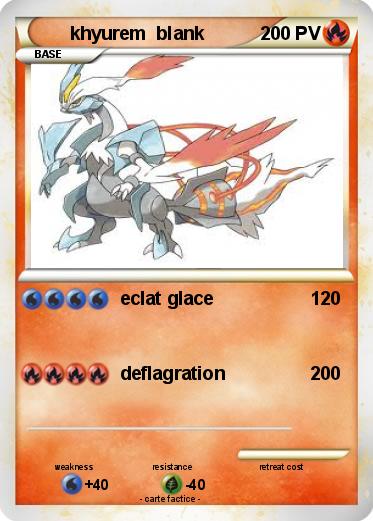 Pokemon khyurem  blank