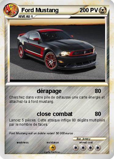 Pokemon Ford Mustang