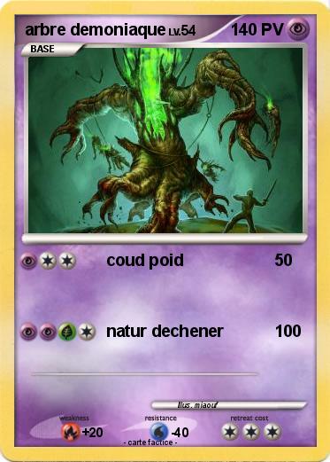 Pokemon arbre demoniaque