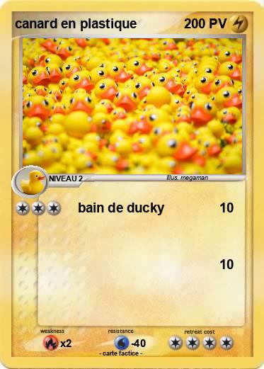 Pokemon canard en plastique