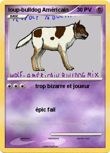 Pokemon loup-bulldog Américain