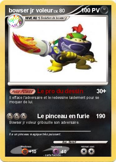 Pokemon bowser jr voleur