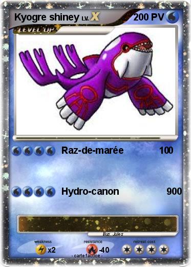 Pokemon Kyogre shiney