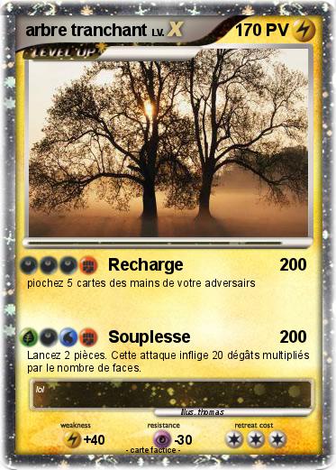 Pokemon arbre tranchant