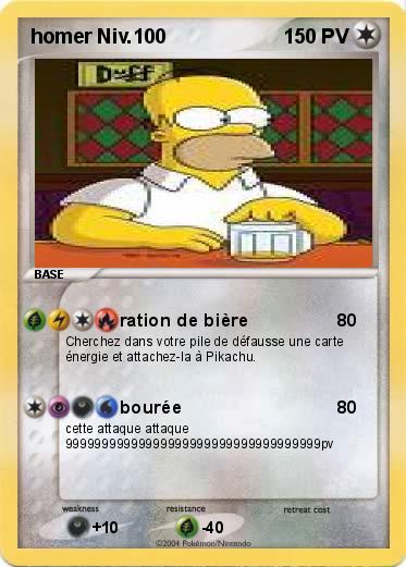 Pokemon homer Niv.100