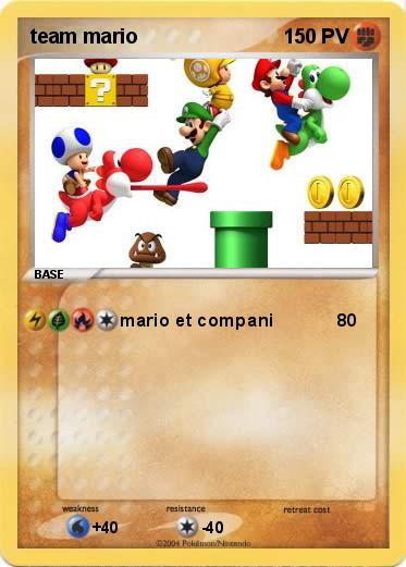 Pokemon team mario