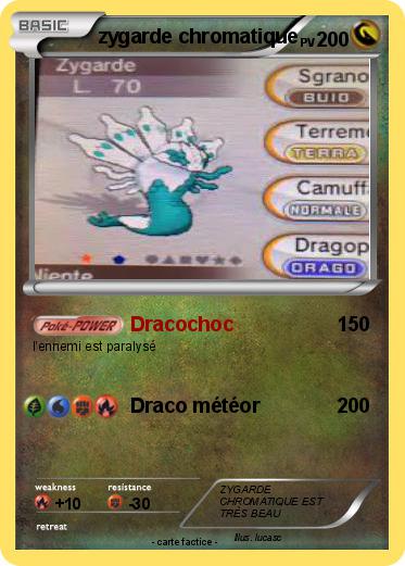Pokemon zygarde chromatique