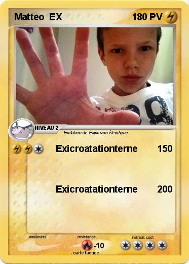 Pokemon Matteo  EX