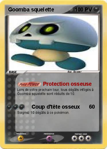 Pokemon Goomba squelette