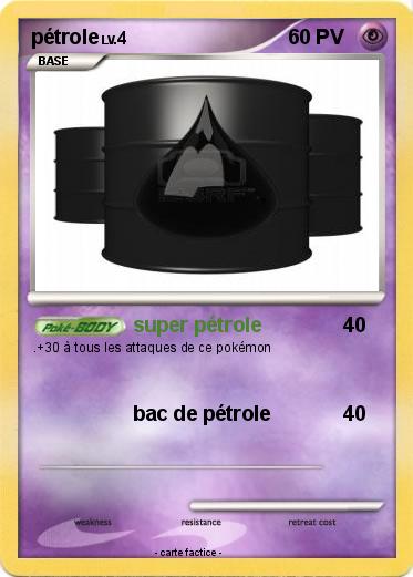 Pokemon pétrole