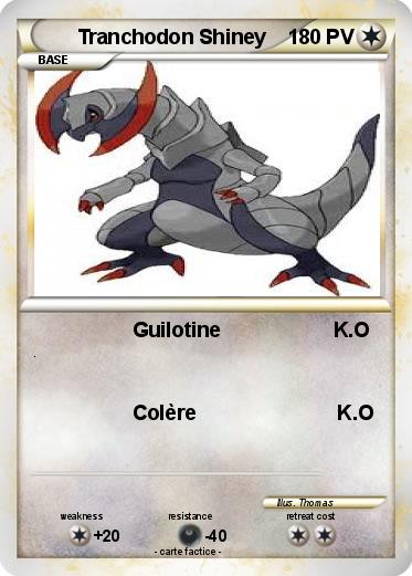 Pokemon Tranchodon Shiney
