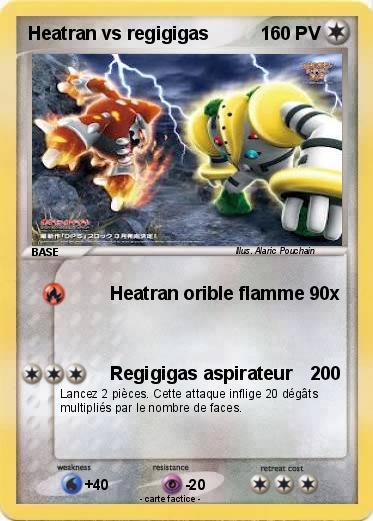 Pokemon Heatran vs regigigas