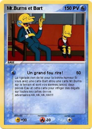 Pokemon Mr.Burns et Bart