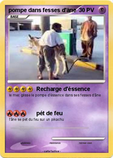 Pokemon pompe dans fesses d'âne