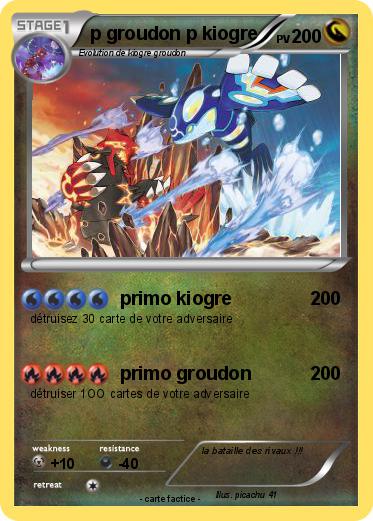 Pokemon p groudon p kiogre