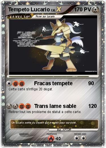 Pokemon Tempeto Lucario