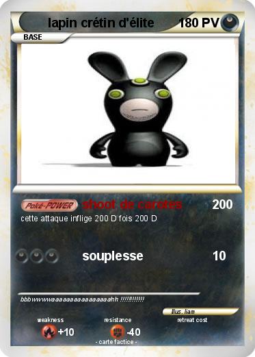 Pokemon lapin crétin d'élite