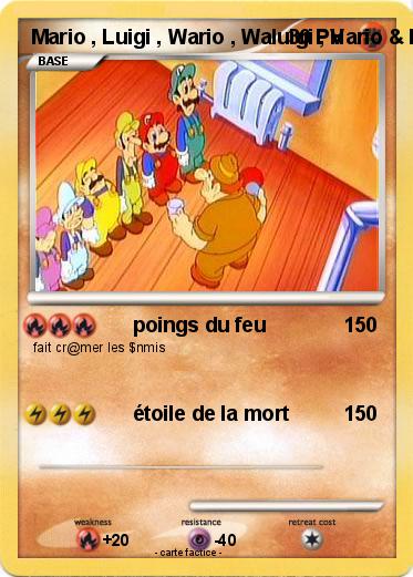 Pokemon Mario , Luigi , Wario , Waluigi , Hario & Huigi