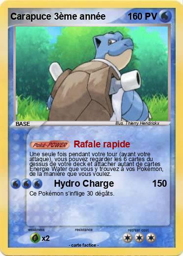 Pokemon Carapuce 3ème année