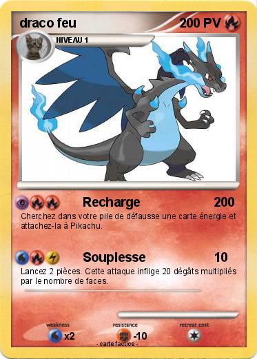 Pokemon draco feu