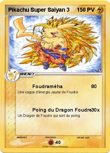 Pokemon Pikachu Super Saïyan 3