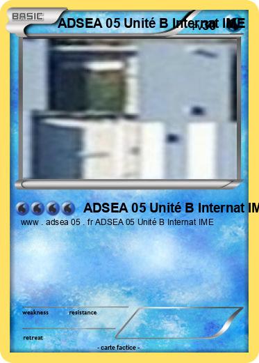 Pokemon ADSEA 05 Unité B Internat IME