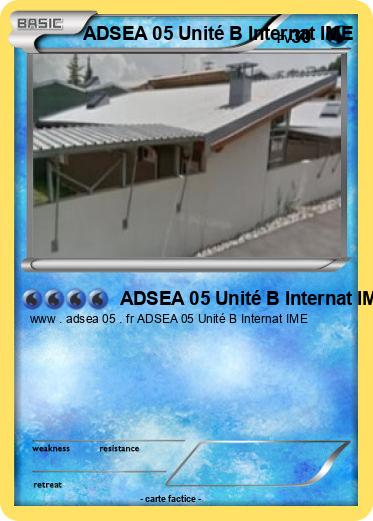 Pokemon ADSEA 05 Unité B Internat IME