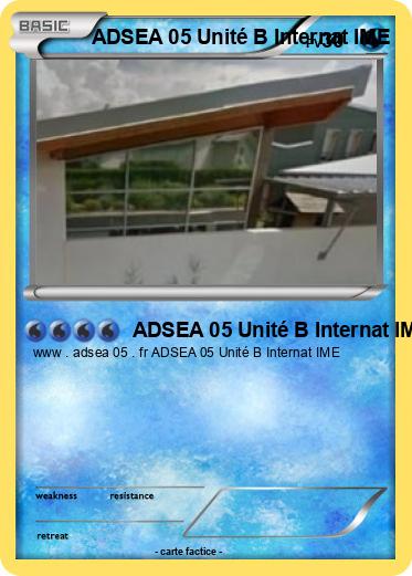 Pokemon ADSEA 05 Unité B Internat IME
