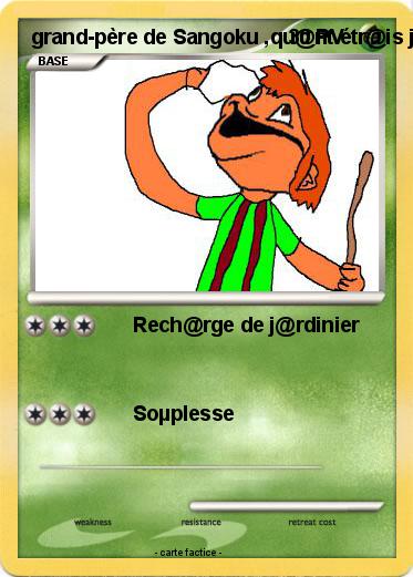 Pokemon grand-père de Sangoku ,qu@nt étr@is jeune