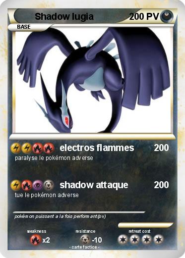 Pokemon Shadow lugia