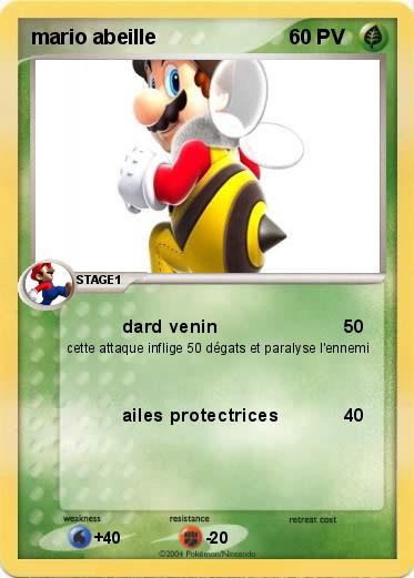 Pokemon mario abeille