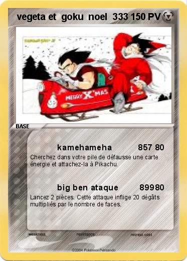 Pokemon  vegeta et  goku  noel  333 
